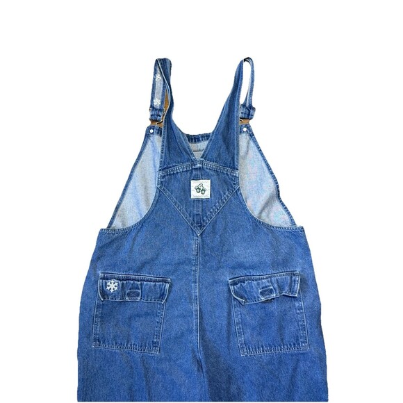 VTG Disney Winnie the Pooh Eeyore Denim Overalls  XL Blue Bib Winter - Picture 8 of 8